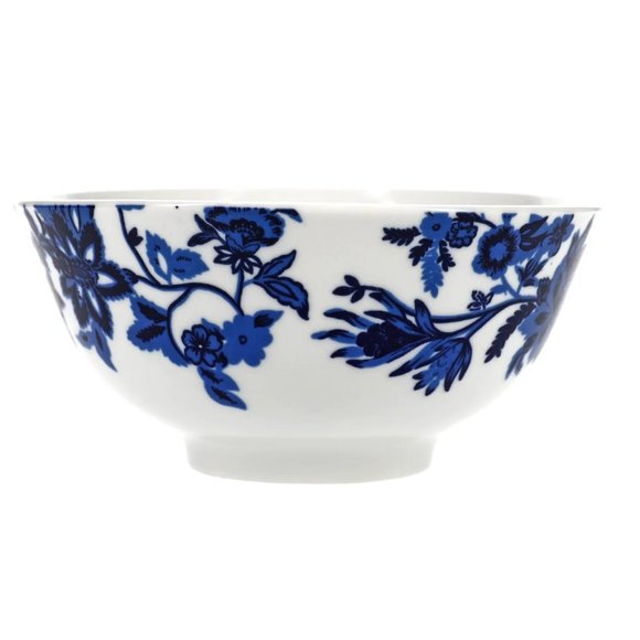 (4) Lot Royal Norfolk Royal Blue Navy Blue White Floral Salad/Dessert Plates NEW - Picture 3 of 16